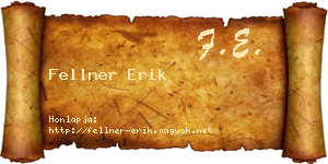 Fellner Erik névjegykártya